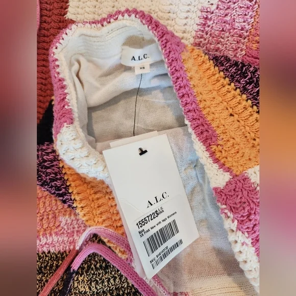 A.L.C Nova Crochet Midi Dress XS NWT - Picture 8 of 9